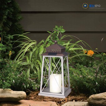 Đèn lồng treo kim loại mặt trời